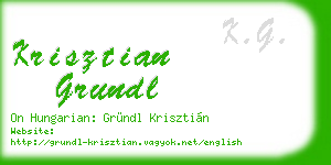 krisztian grundl business card